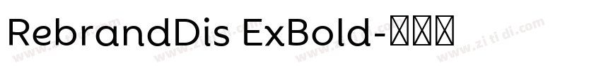 RebrandDis ExBold字体转换